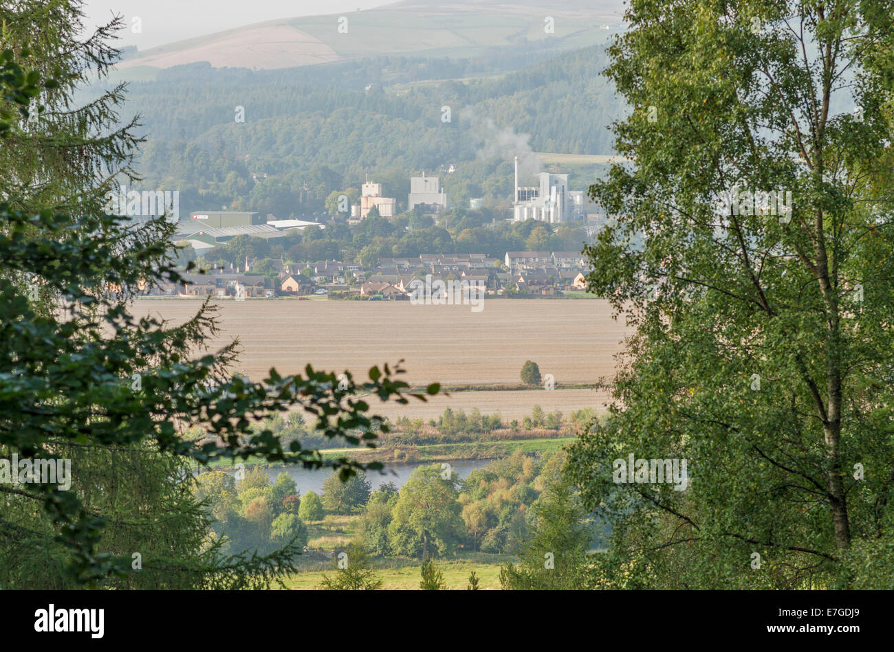 ROTHES TOWN AND DISTILLERY ON SPEYSIDE MORAY SCOTLAND Stock Photo Alamy