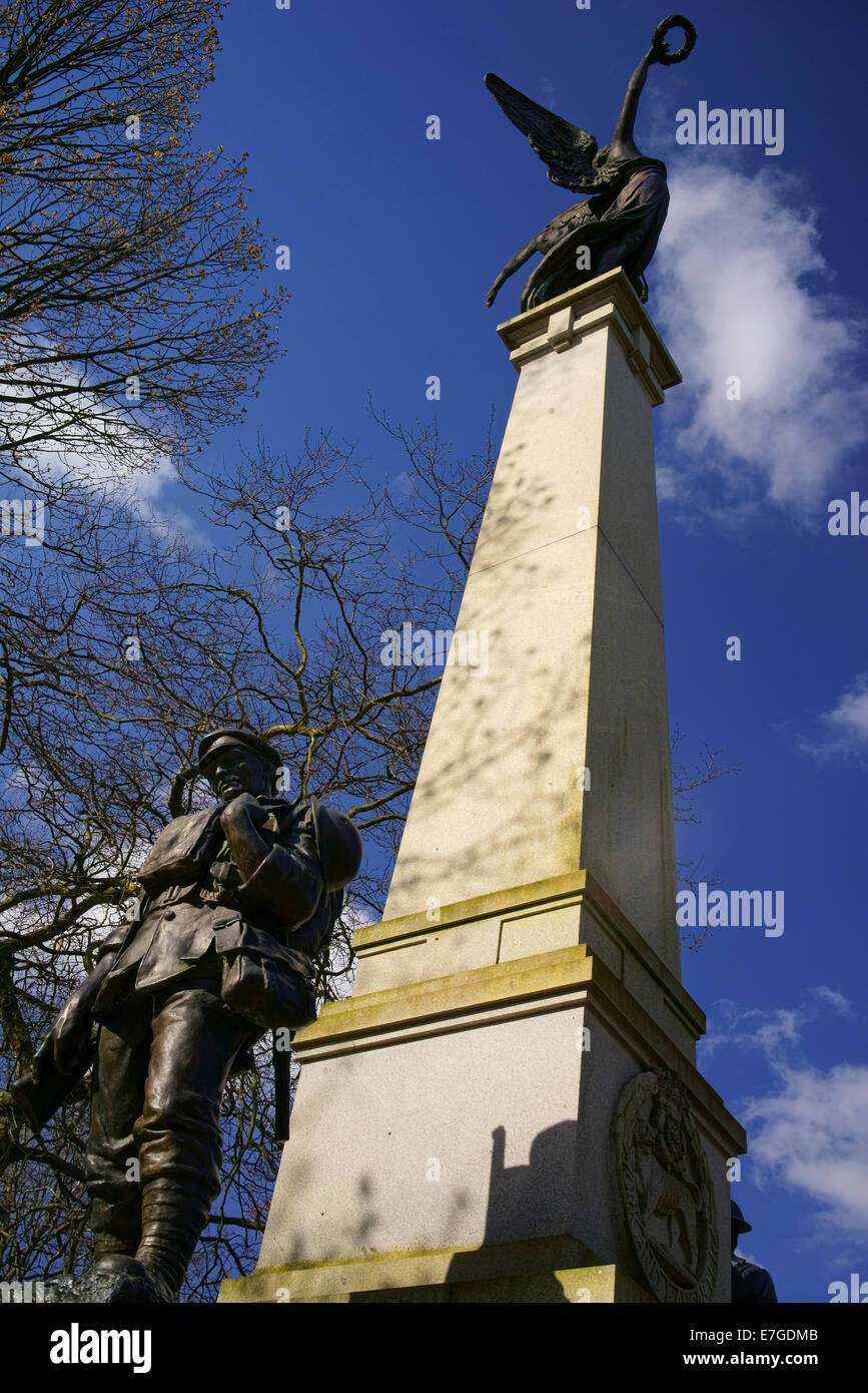 UK,Sheffield,South Yorkshire,Weston Park,York and Lancaster Regiment War Memorial Stock Photo