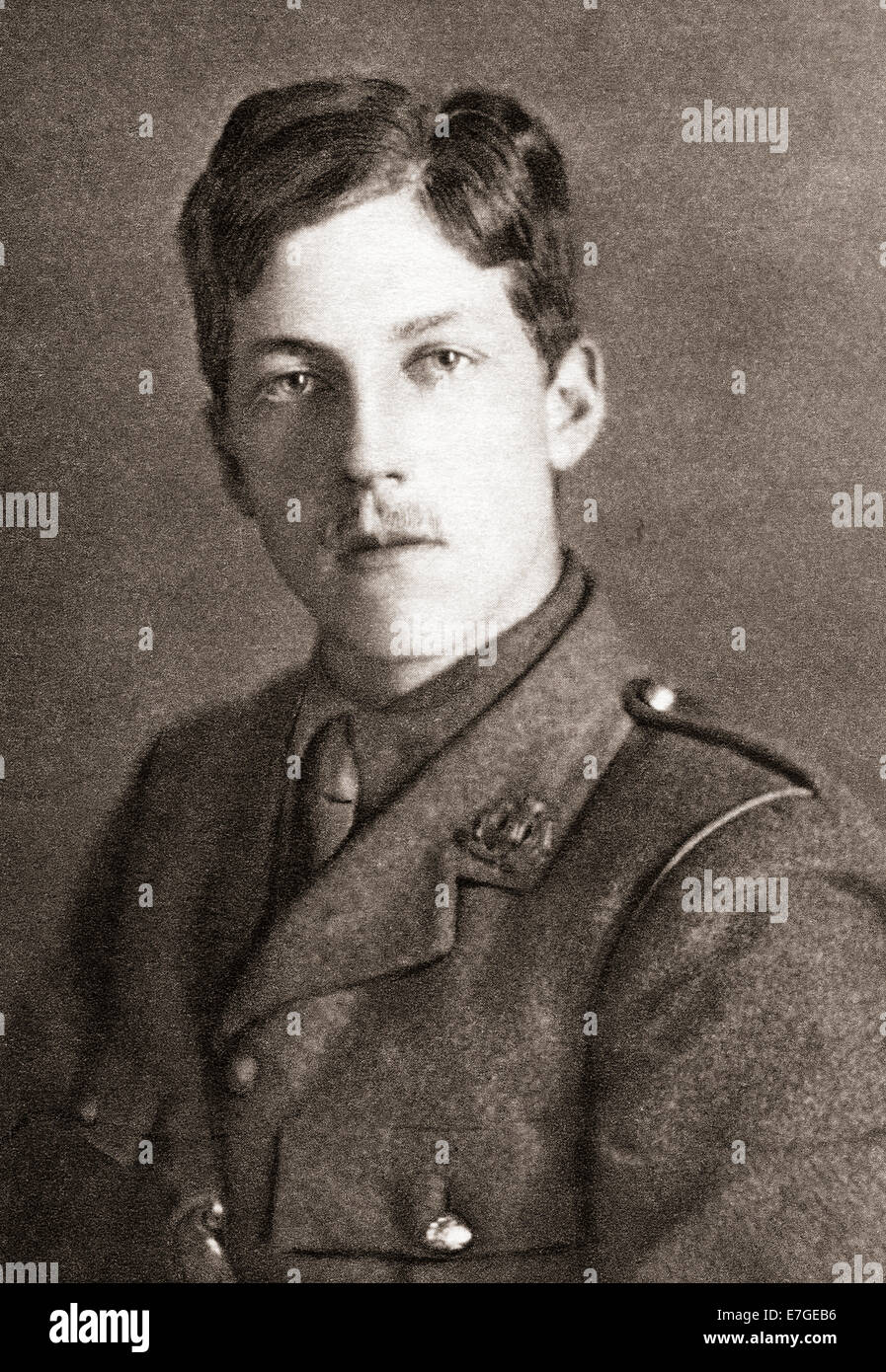 Charles Hamilton Sorley,  1895 – 1915.  British soldier and poet of World War I. Stock Photo