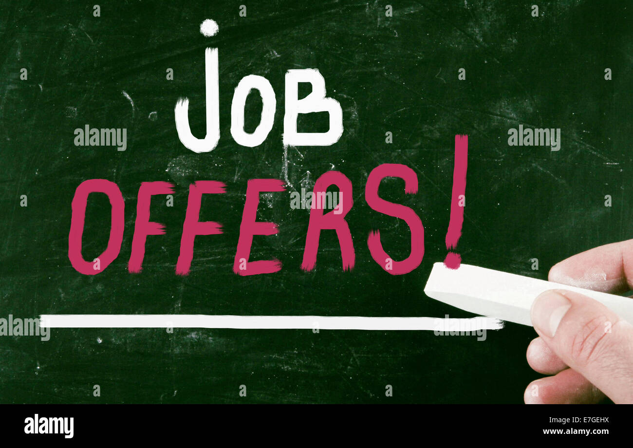 job offers concept Stock Photo Alamy