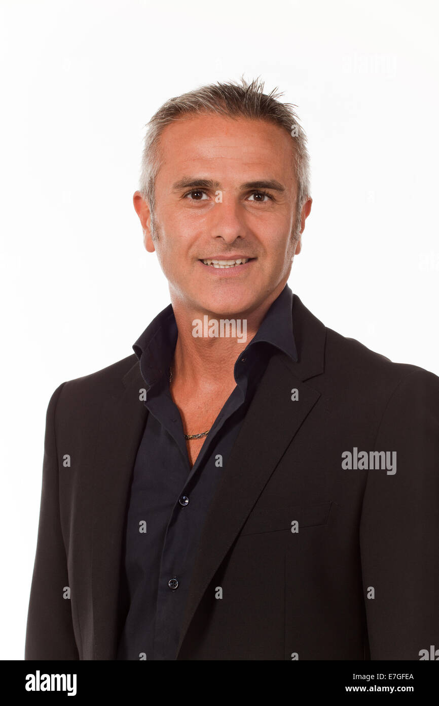 man on white background Stock Photo - Alamy