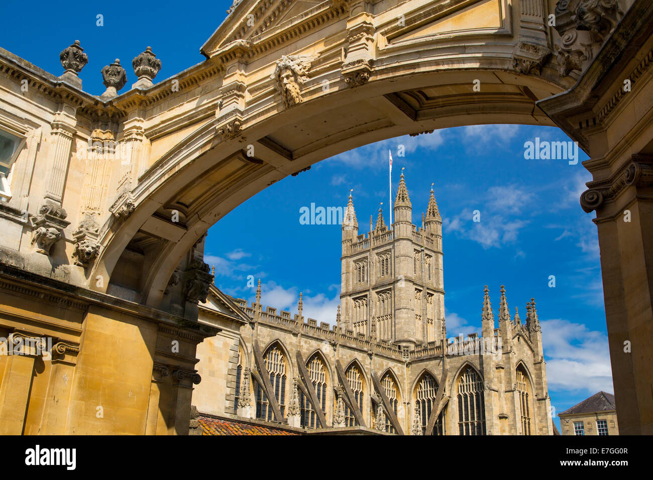 Bath Cathedral, Somerset, England Stock Photo