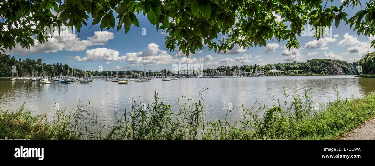 Rance river, Brittany, France, 48°29'25" N 2°0'18" W Stock Photo