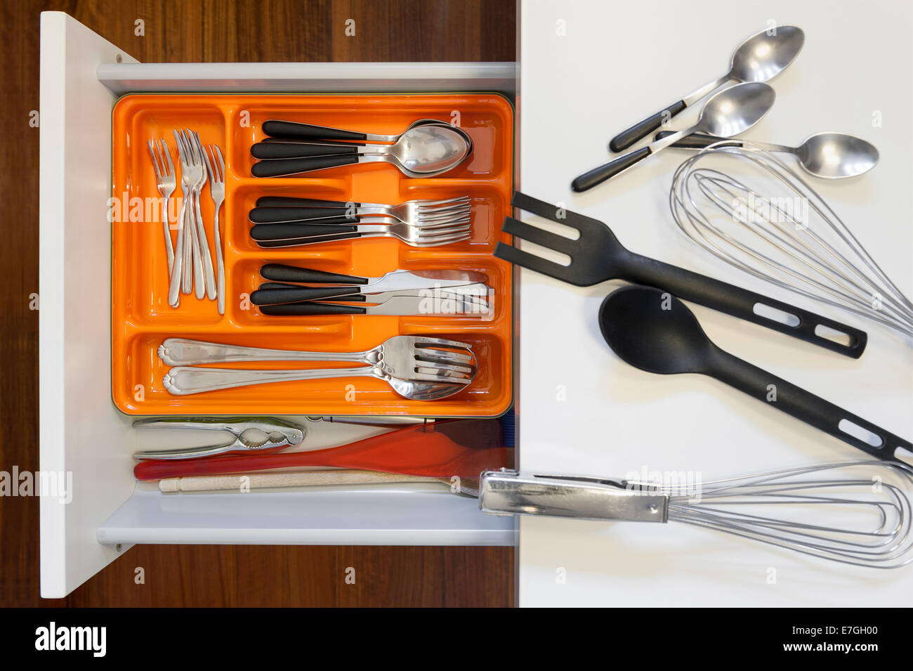 Professional Cooking Tools Set for a Modern Kitchen in a Brown Wooden  Stylish Box. Stock Image - Image of chef, creativity: 181619825