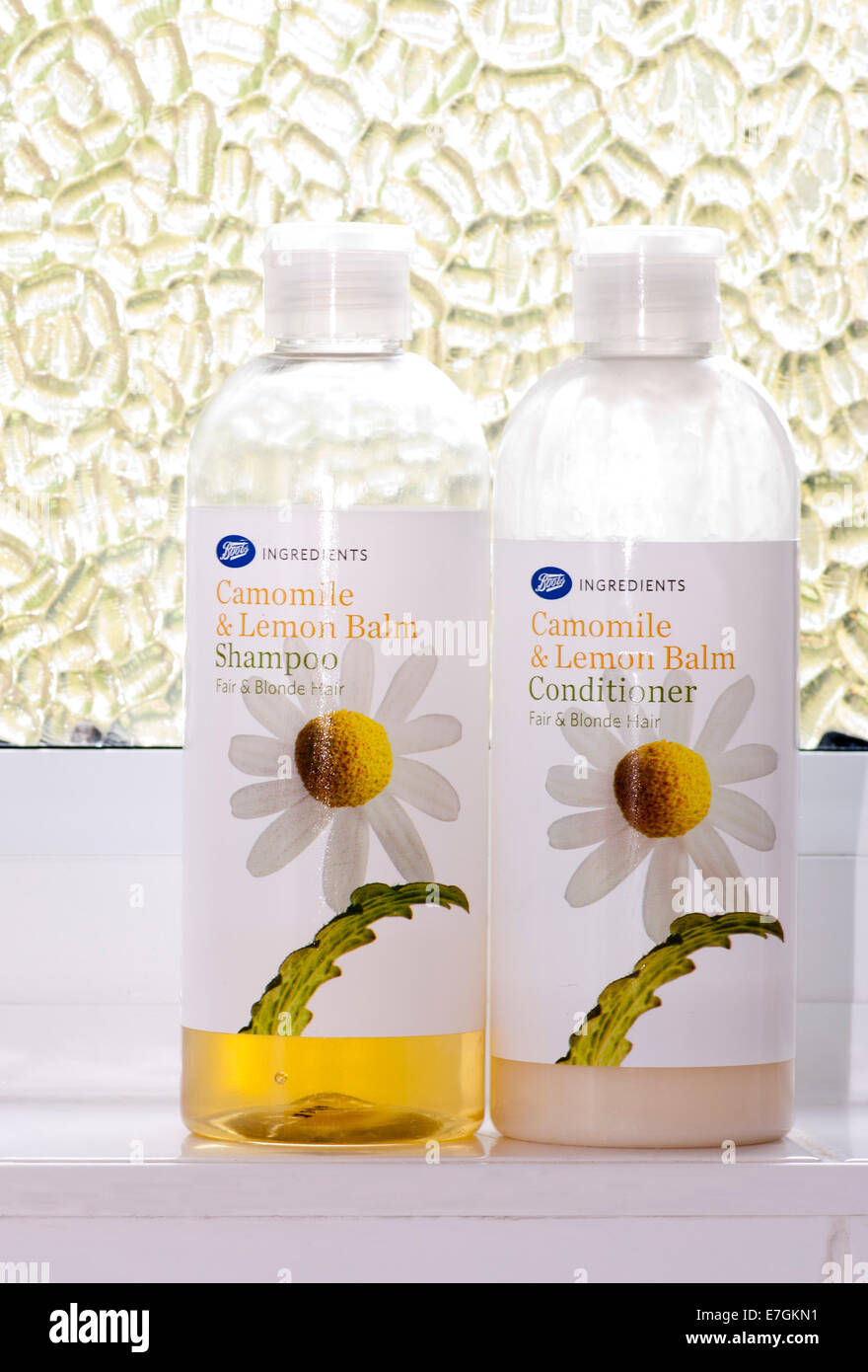 Bottles Of Boots Camomile and Lemon hair Conditioner and Shampoo Stock  Photo - Alamy