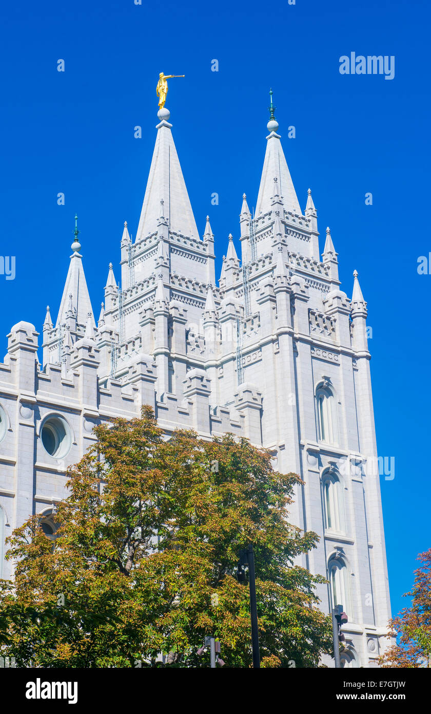 The Mormons Temple In Salt Lake City Utah Stock Photo Alamy