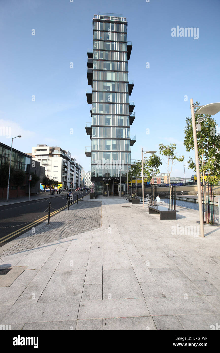 Modern tower block Dublin Ireland Stock Photo