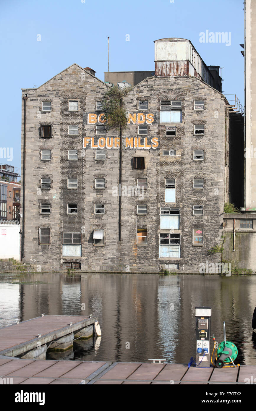 Derelict warehouse Dublin Stock Photo