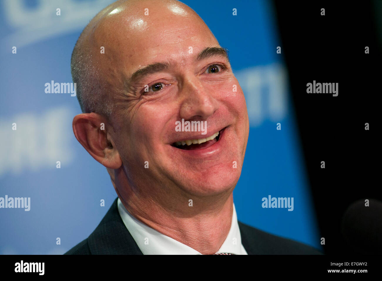 Jeff Bezos, founder of and Blue Origin participates in a