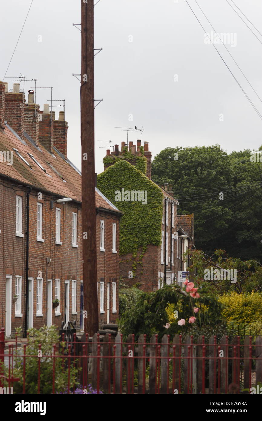 View Of Listed Eighteenth Century Cottages At Minster Moorgate