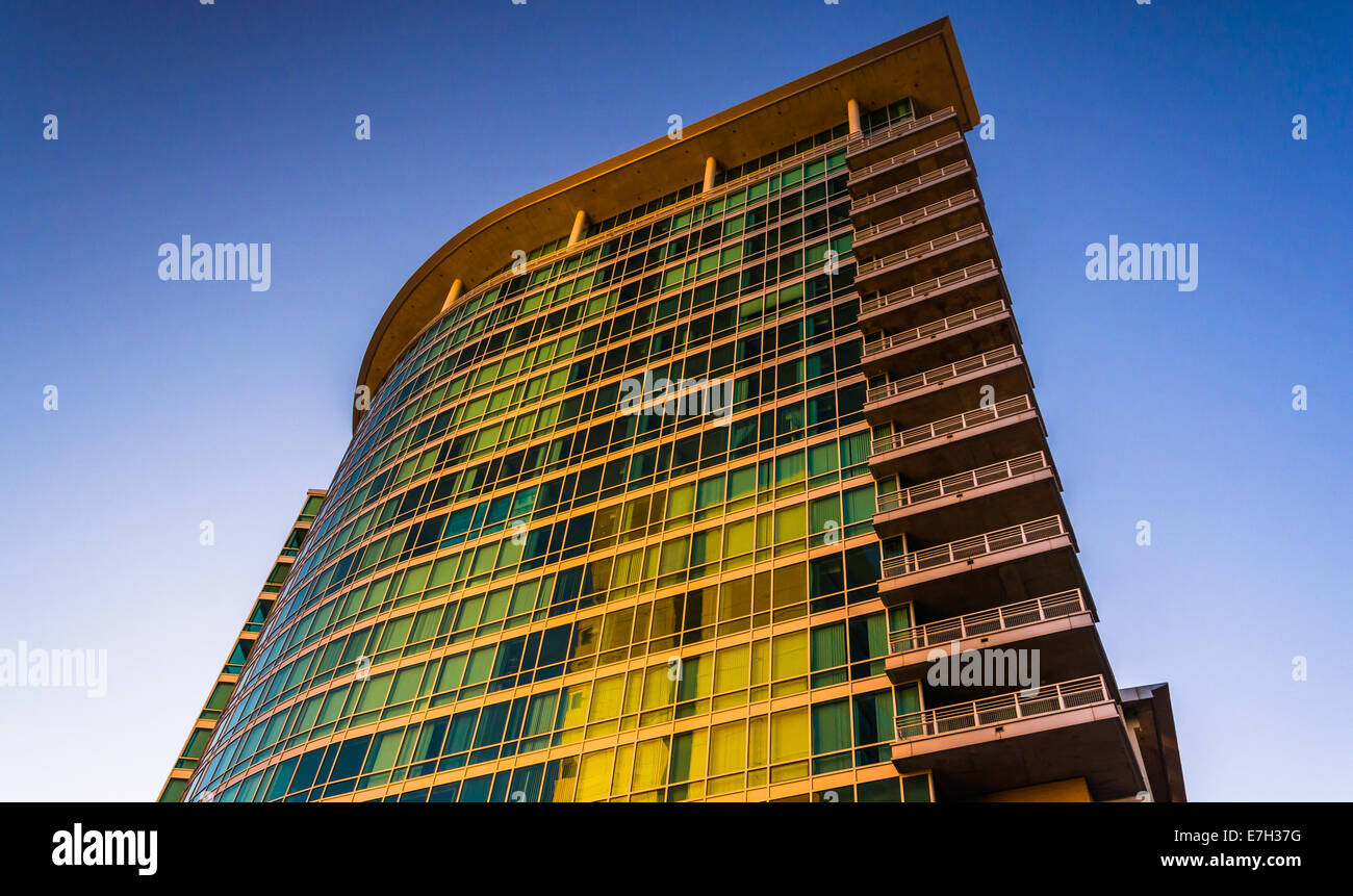 The Zenith Apartments building in downtown Baltimore, Maryland. Stock Photo
