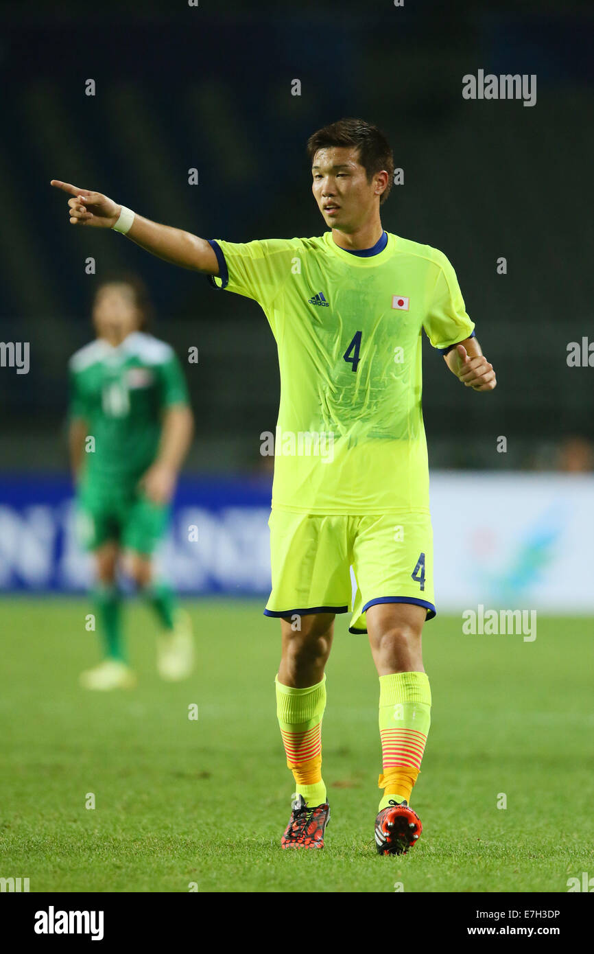 Incheon, South Korea. 17th Sep, 2014. Takuya Iwanami (JPN) Football