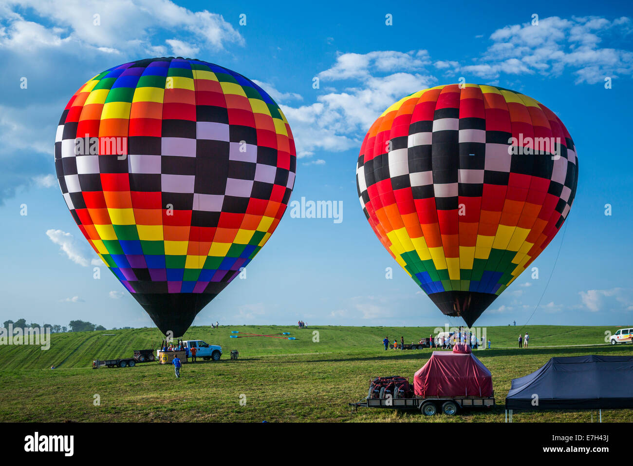 Hot air balloons and the National Balloon Classic in Indianola, Iowa