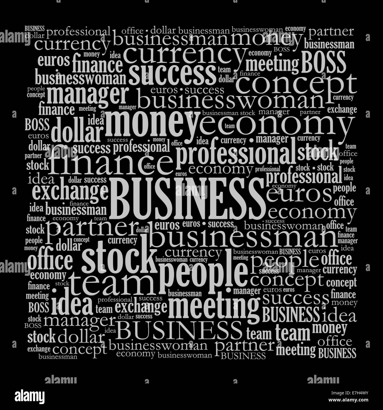 Wordart Black and White Stock Photos & Images - Alamy
