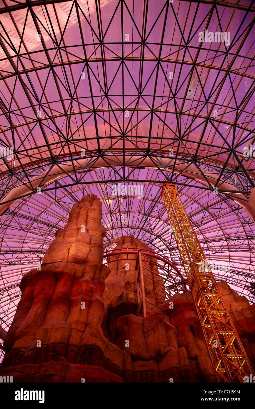 Inside the Adventuredome, Circus Circus Hotel and Casino, Las Vegas, Nevada, USA Stock Photo