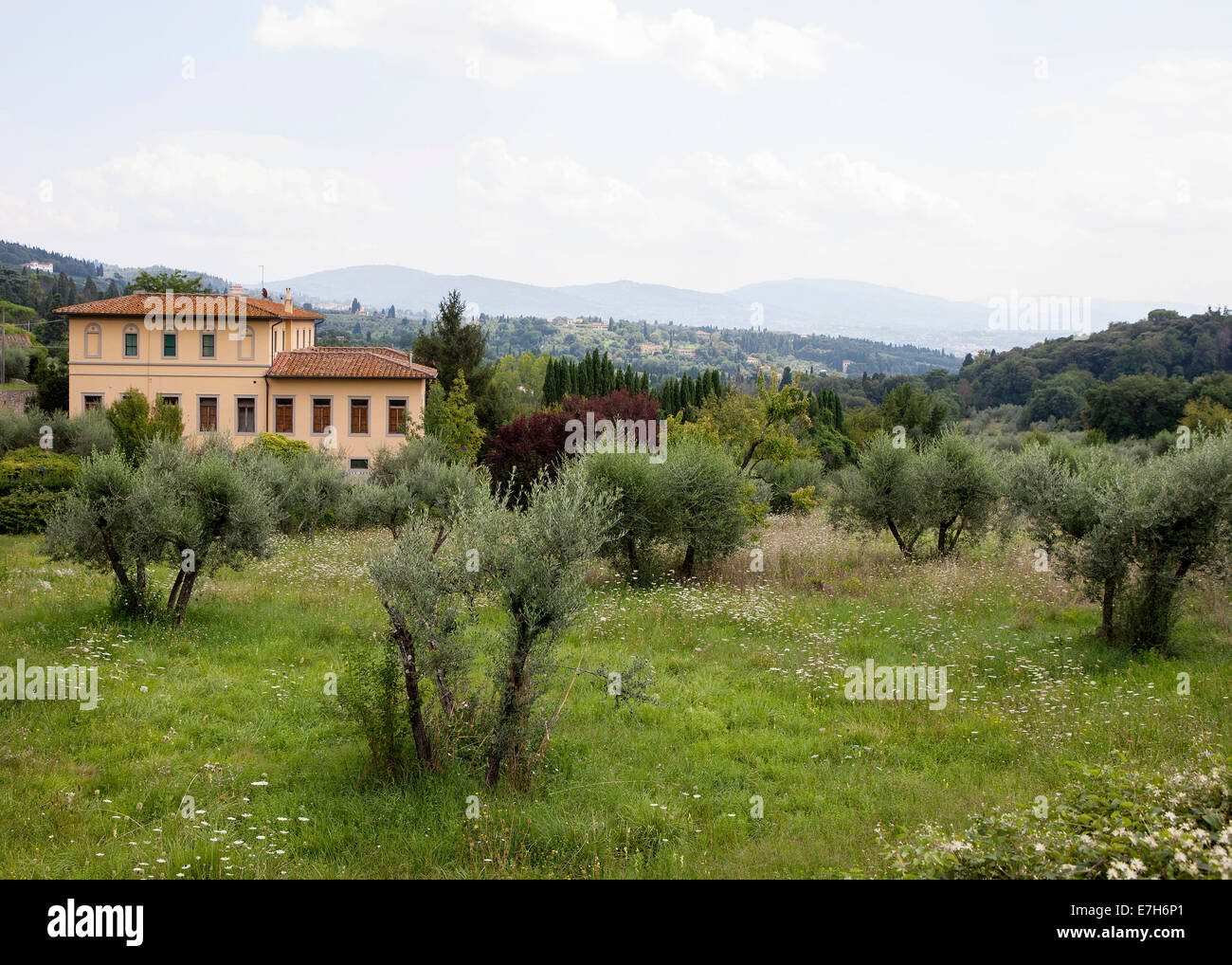 Tuscany countryside Fiesole  Florence Italy Stock Photo