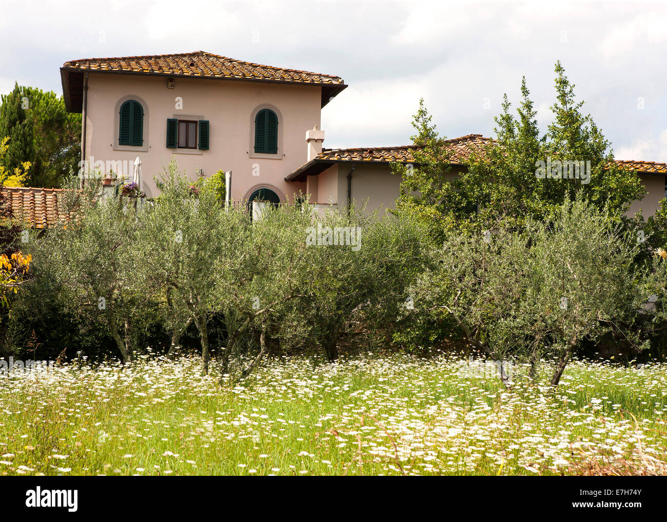 Tuscany countryside Fiesole  Florence Italy Stock Photo