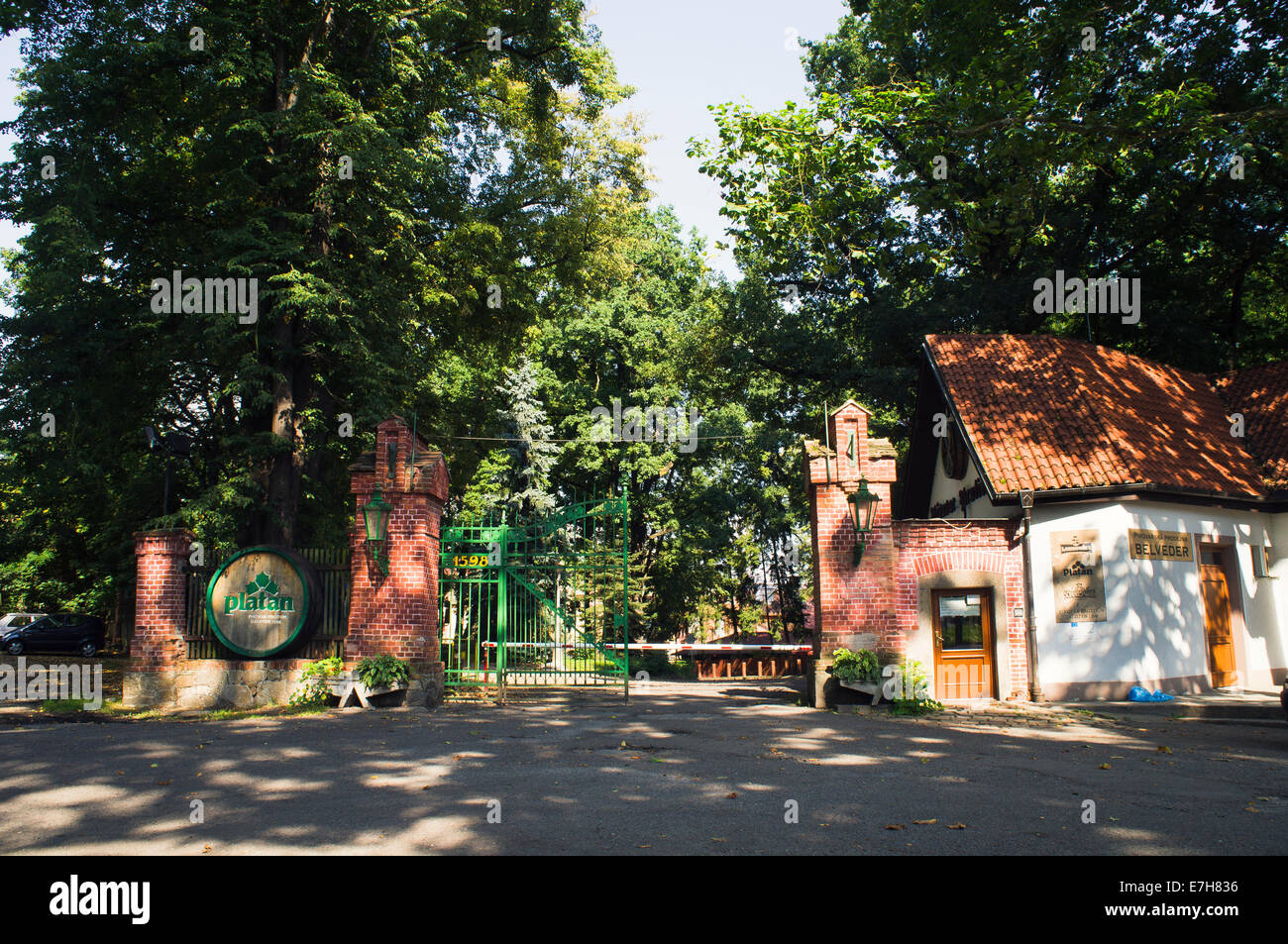 Protivin Brewery, logo of LOBKOWICZ, Platan, SCHWARZENBERG, Protivin