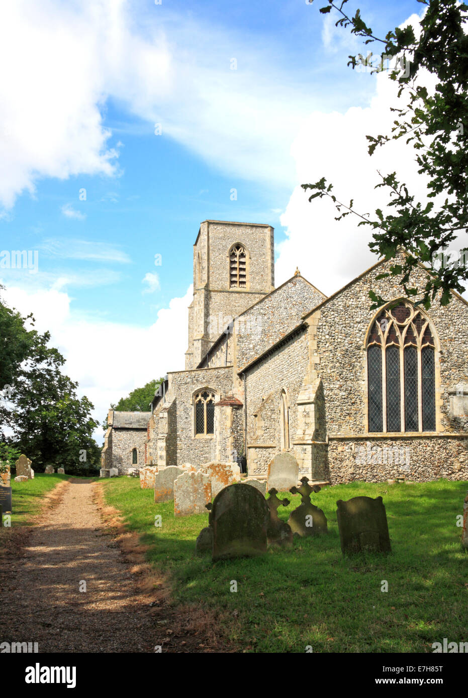 A view of the parish church of St Margaret at Suffield, Norfolk