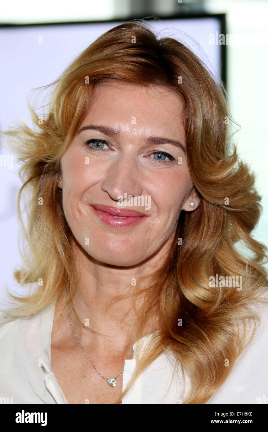 Steffi Graf presenting the world premiere of the Tea Lounge of the ...