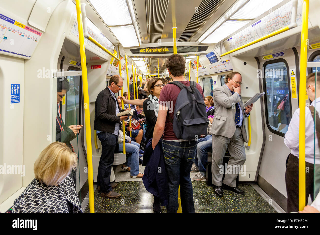 A London Underground Train, London, England Stock Photo - Alamy