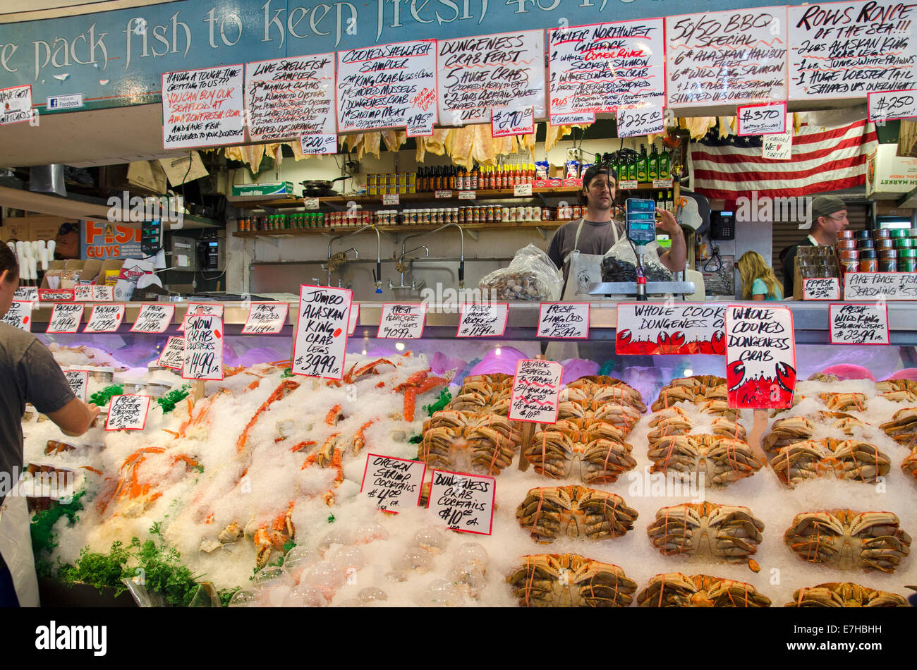 Seattle fish market hi-res stock photography and images - Alamy