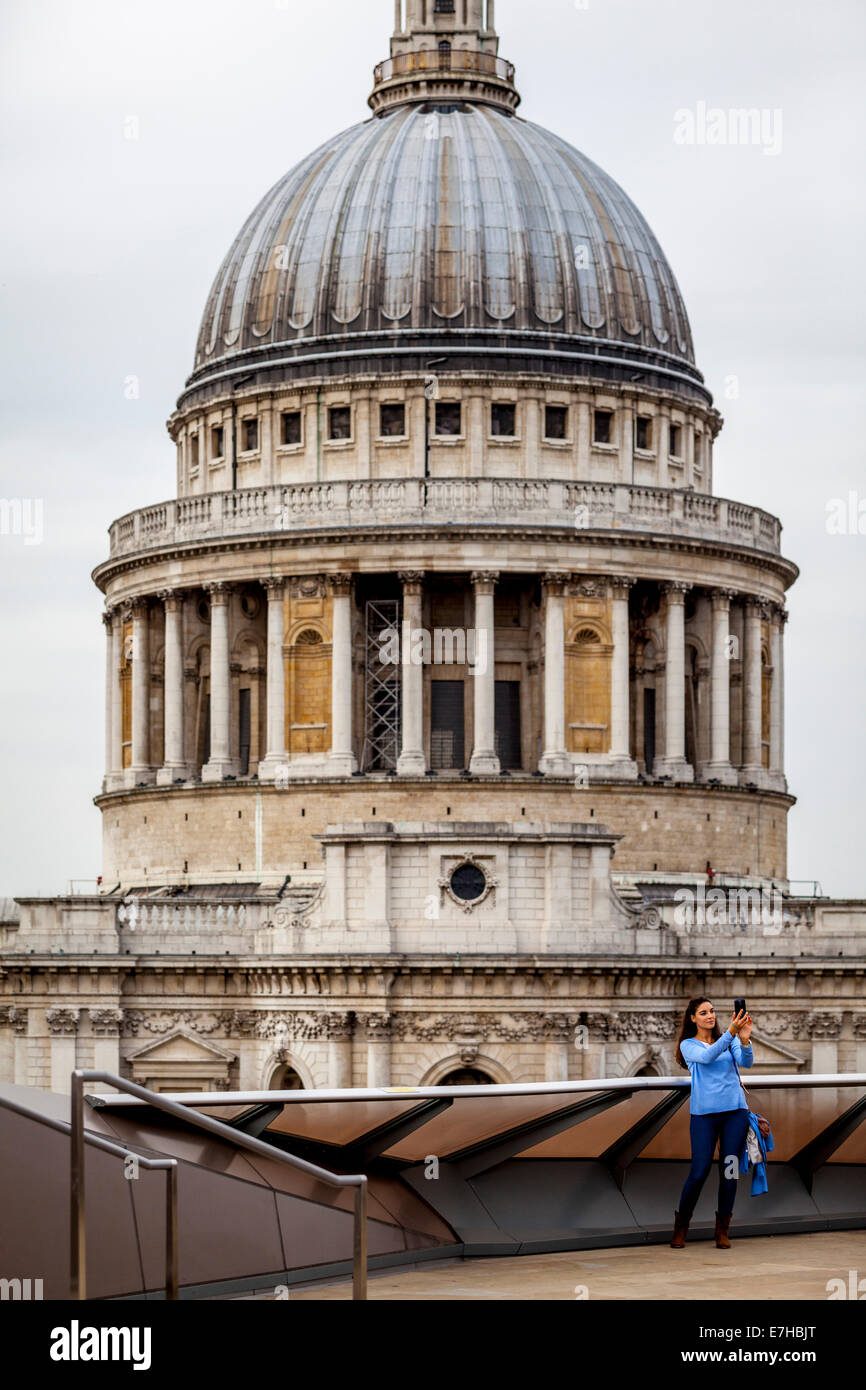 St Paul's Cathedral from One New Change, London, England Stock Photo