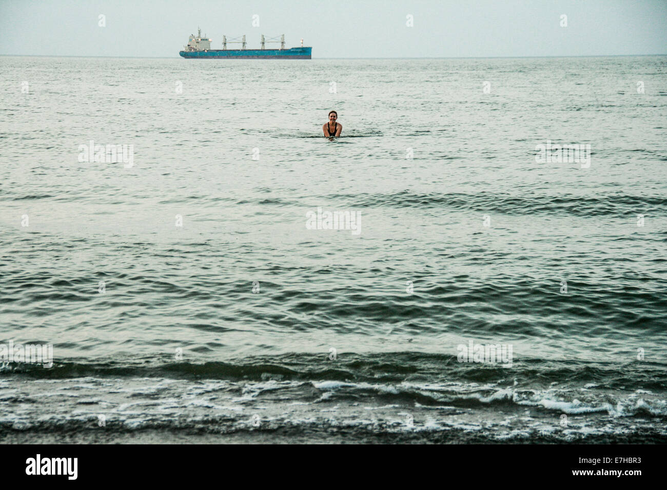 Woman swimming sea fish hi-res stock photography and images - Alamy