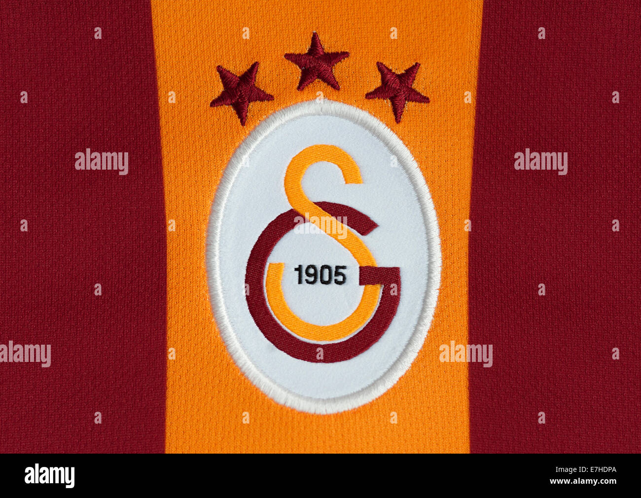 Close up of Galatasaray Spor Kulübü kit Stock Photo