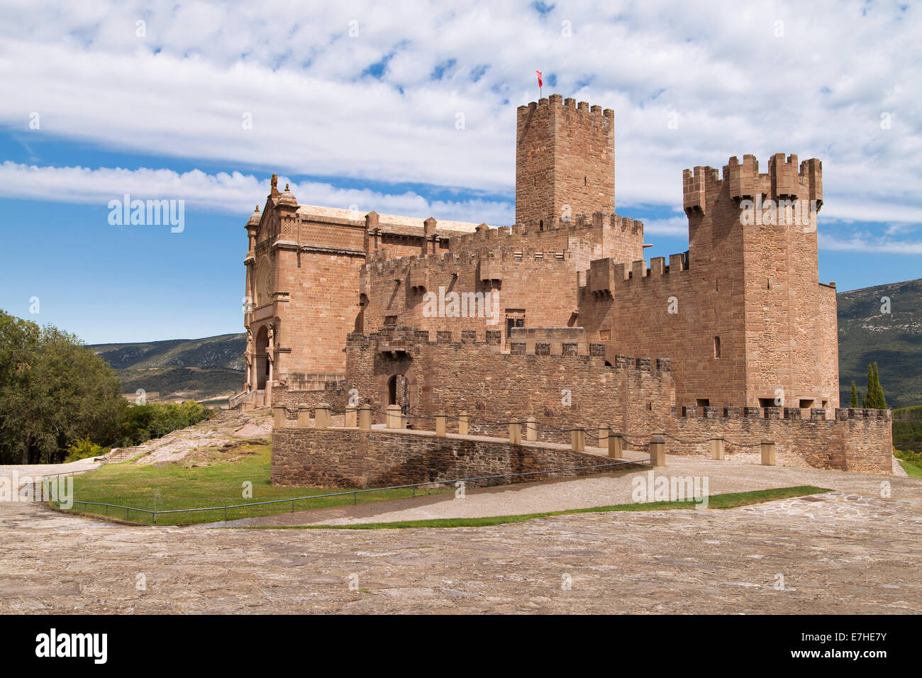 Castle of Xavier in Navarre, Spain. Stock Photo