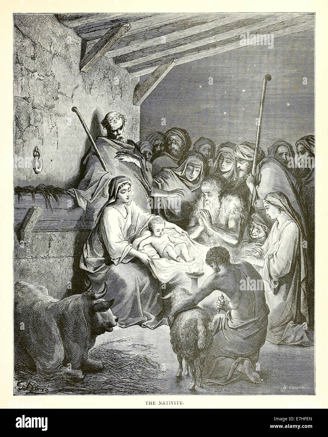 Illustration by Paul Gustave Doré (1832-1883) from 1880 edition of the Bible. See description for more information. Stock Photo