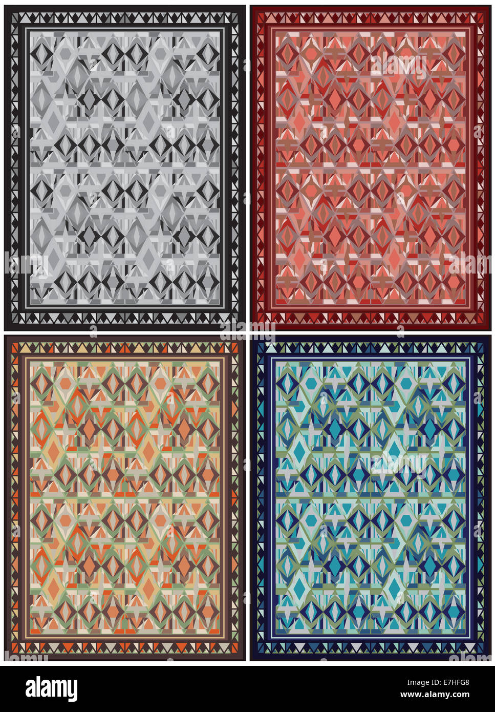 Abstract Carpet Design Stock Photo