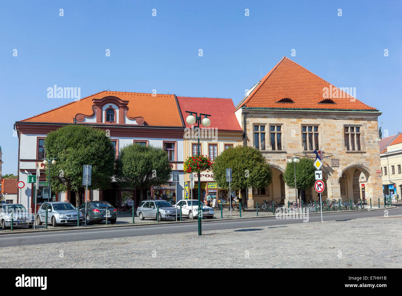 The Renaissance Town Hall, Nymburk, Central Bohemia, Czech Republic Stock Photo