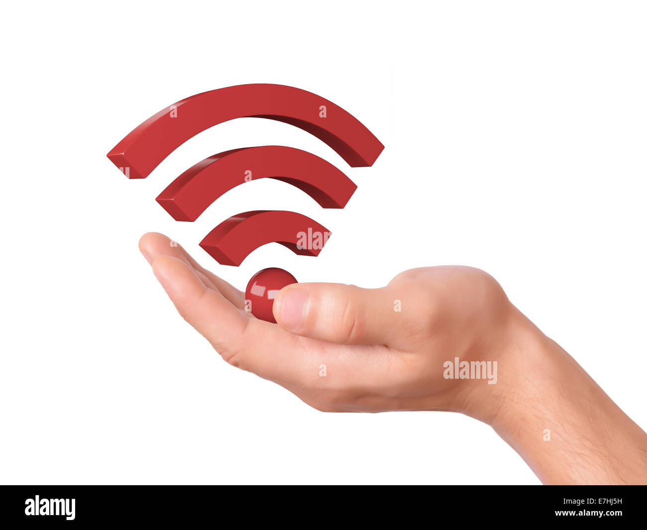 Hand holding 3d hi-res stock photography and images - Alamy