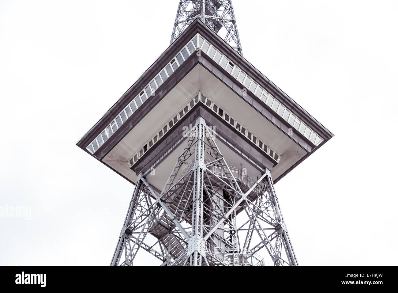 detail shoot of the funkturm, berlin germany Stock Photo