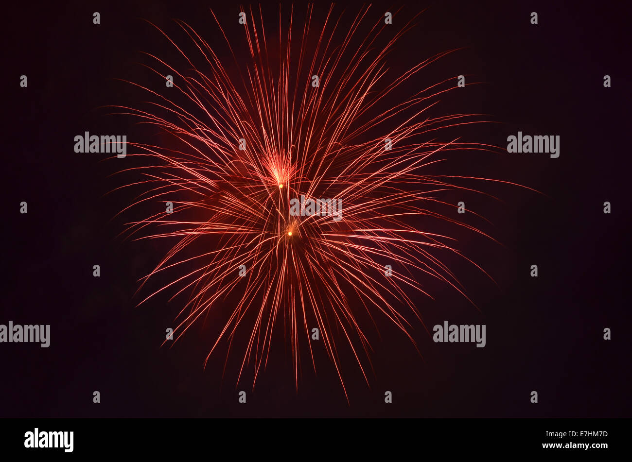 Beautiful colourful fireworks explode in hi-res stock photography and ...