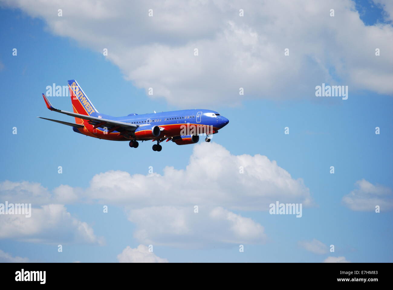 737 Jets Arriving at Love Field Stock Photo
