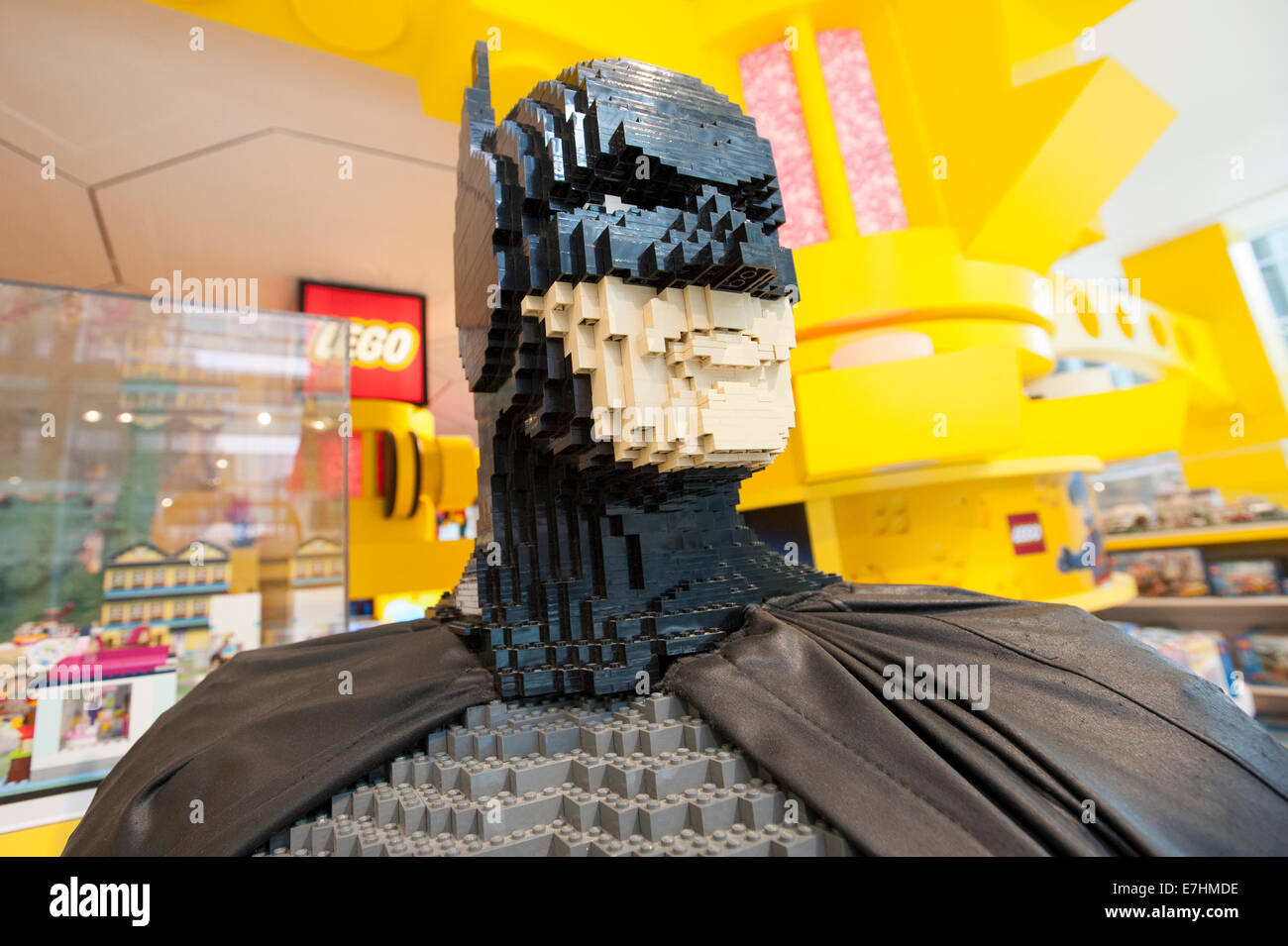 Batman. Lego Store. Stock Photo
