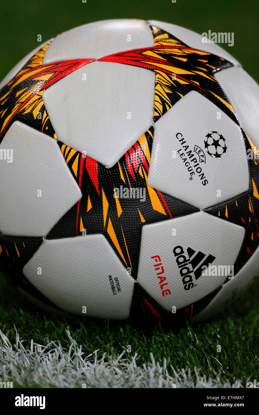 Dortmund , Deutschland, Germany, UEFA Champions League , Matchday 1 ,  Borussia Dortmund - Arsenal FC 2-0 in the Signal-Iduna Park Stadium in  Dortmund on 16.09. 2014 The official ball Finale from