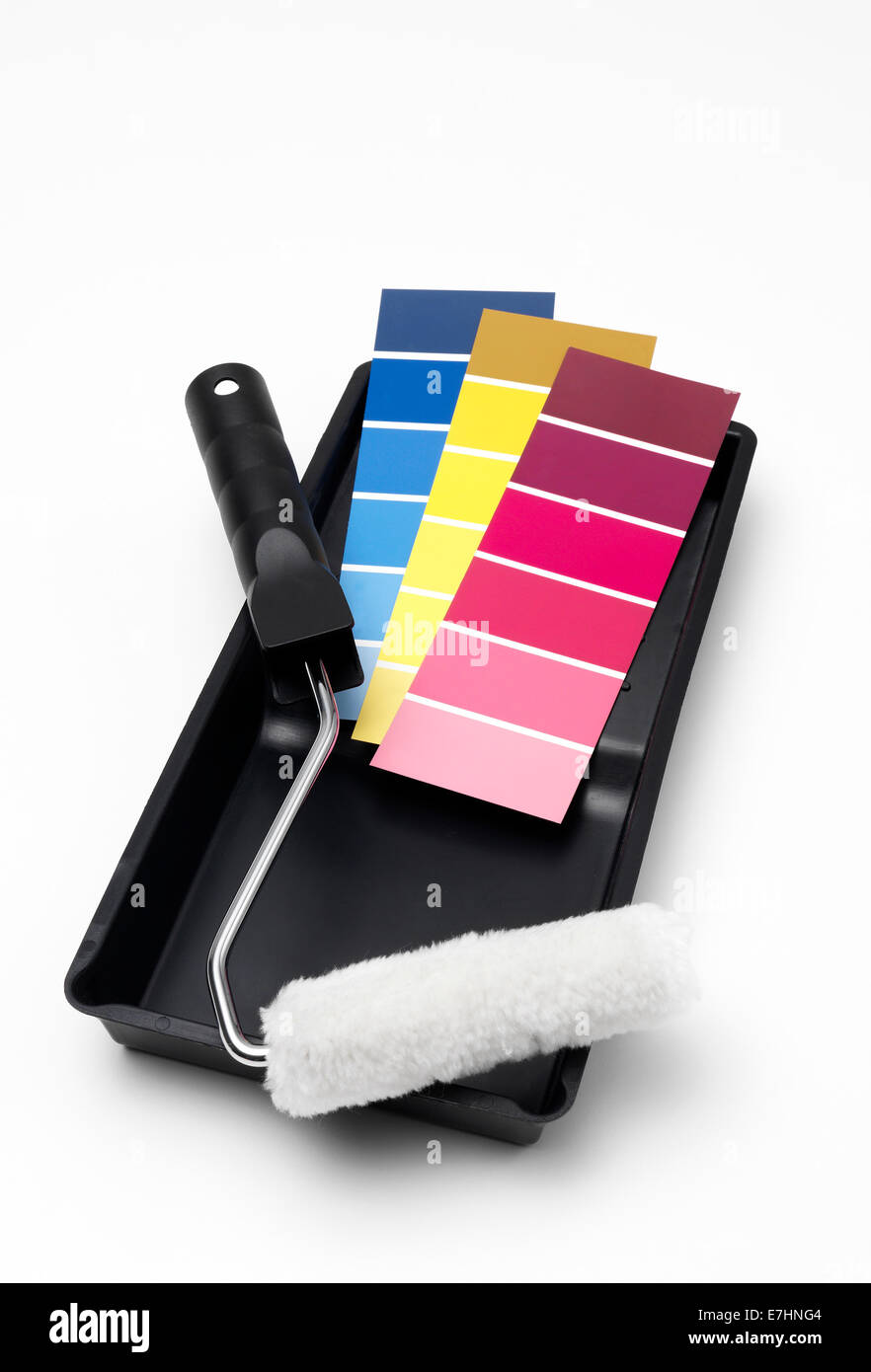 Paint swatches and brush hi-res stock photography and images - Alamy