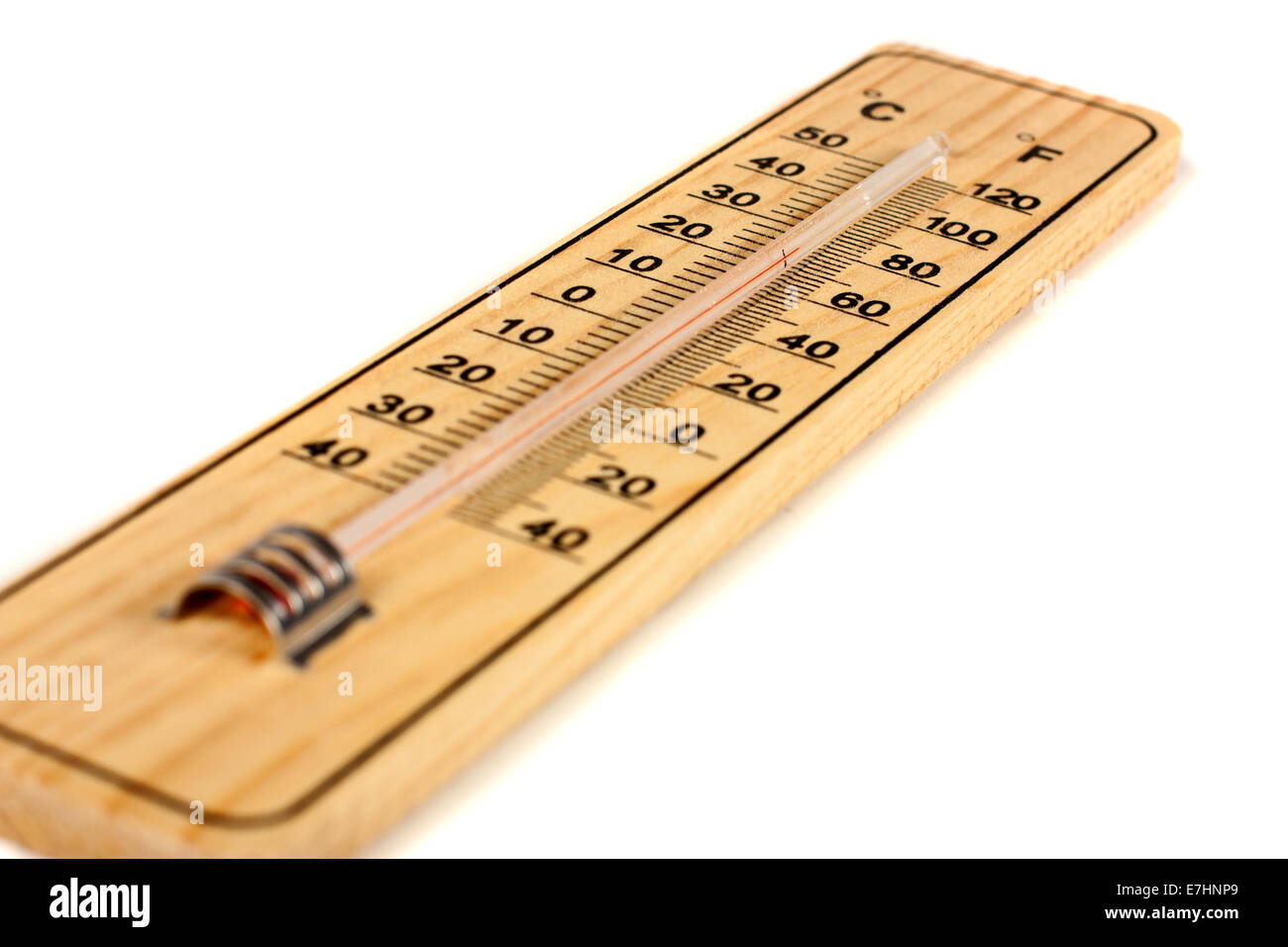 Wooden Celsius And Fahrenheit Scale Thermometer For Measuring Air  Temperature Thermometer Isolated On White Background Air Temperature Minus  25 Degrees Celsius Stock Photo - Download Image Now - iStock