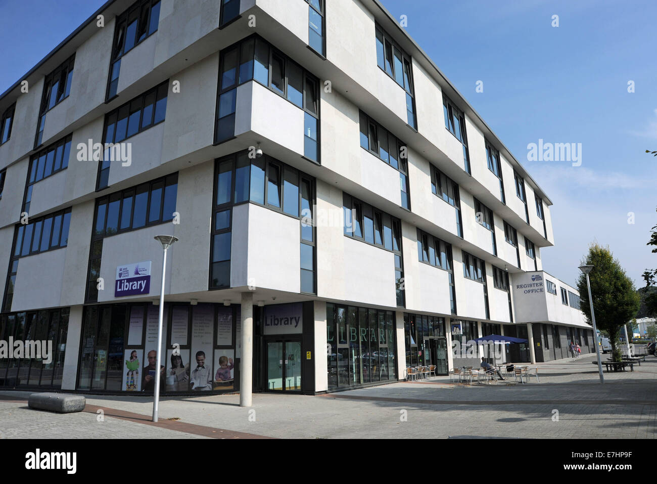 Crawley West Sussex UK - Crawley Public Library Stock Photo