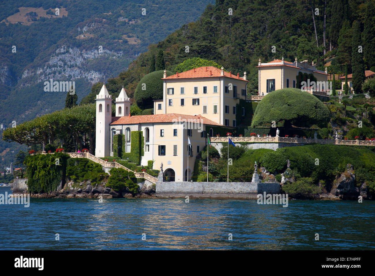 The Villa Balbianello on Lake Como, Italy Stock Photo
