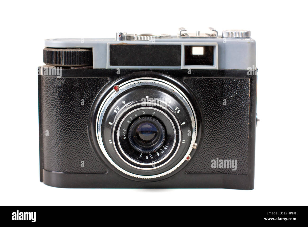 Old camera isolated on the white background Stock Photo