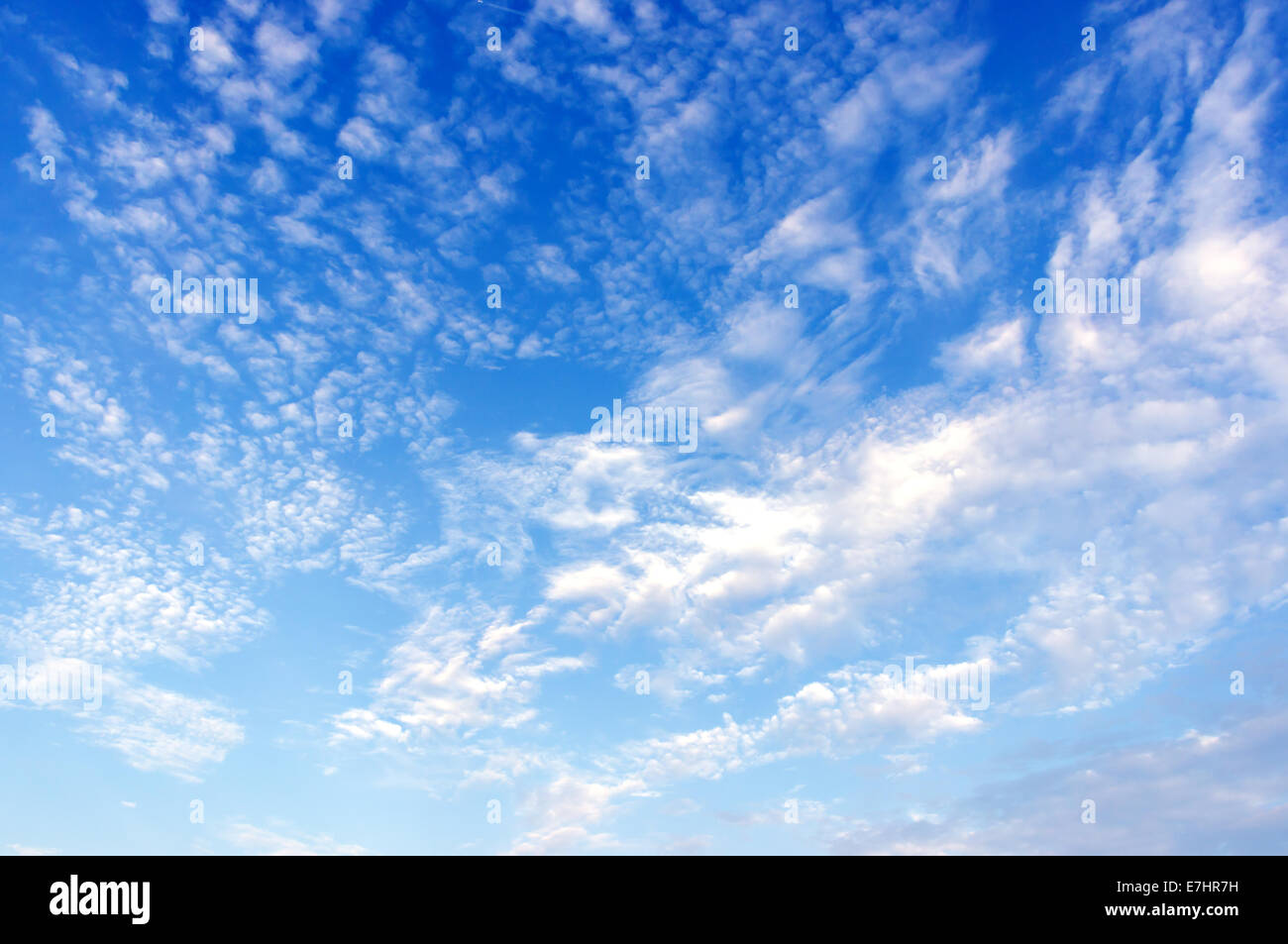 bright blue sky with clouds Stock Photo - Alamy