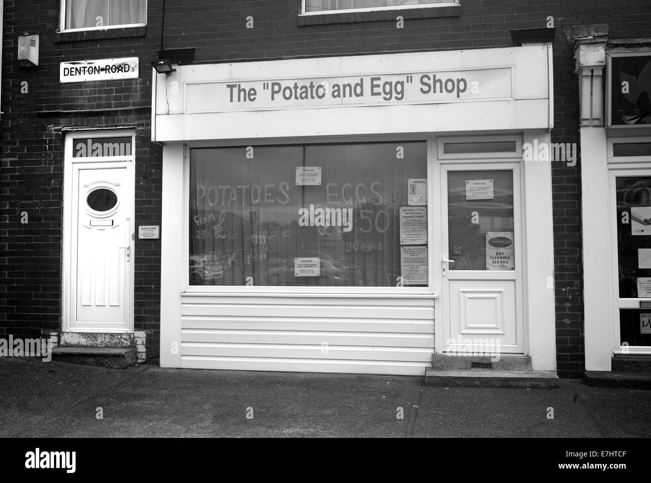 The Potato and Egg Shop Stock Photo