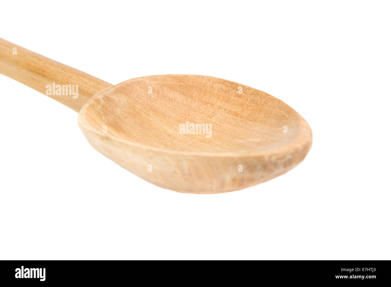 Wooden spoon isolated on white background Stock Photo - Alamy