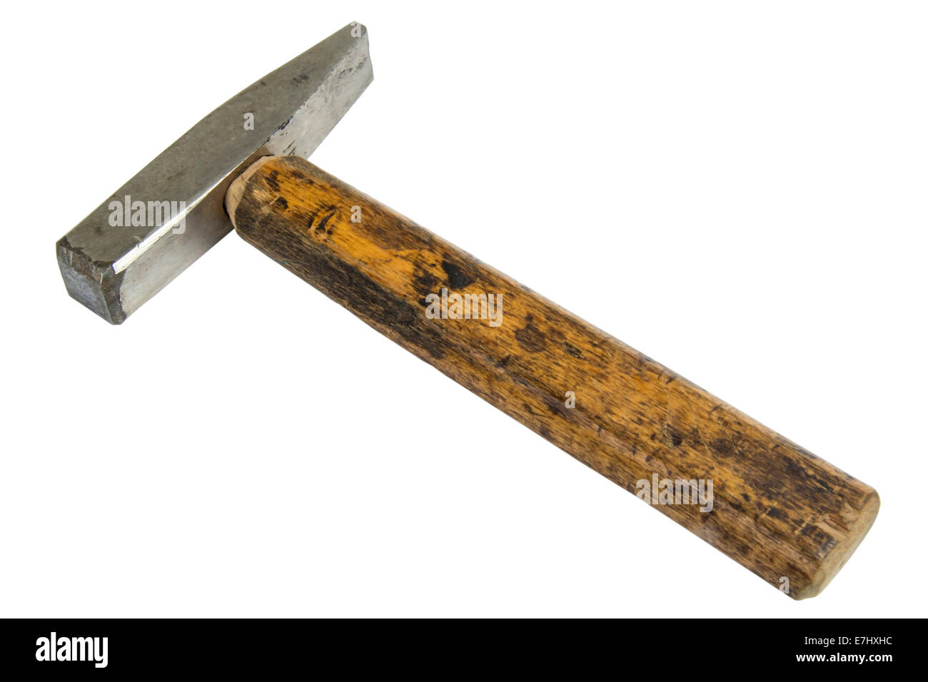 Small hammer isolated over white background with clipping path Stock Photo
