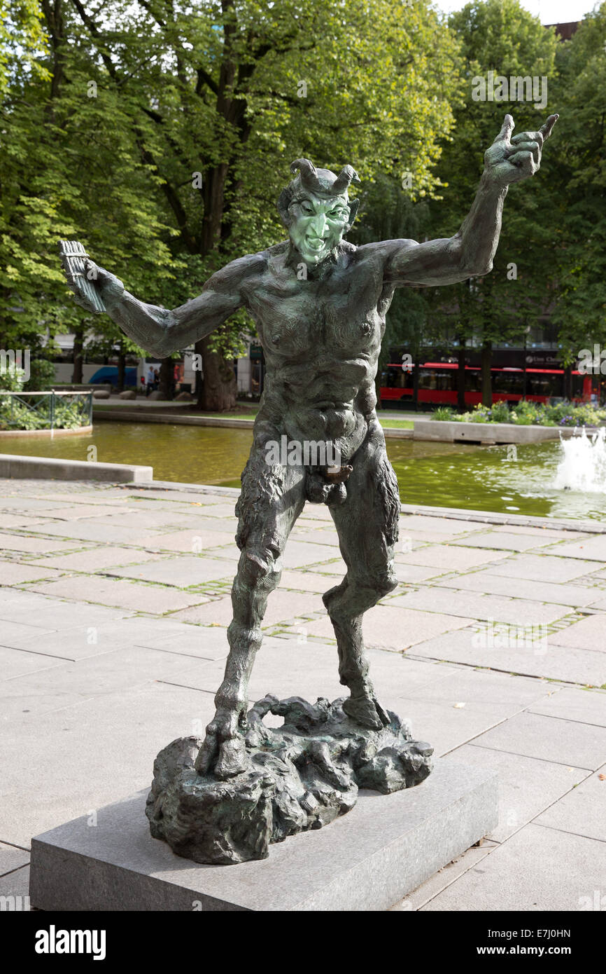 A Statue In Eidsvolis Plass, Oslo, Norway. Stock Photo