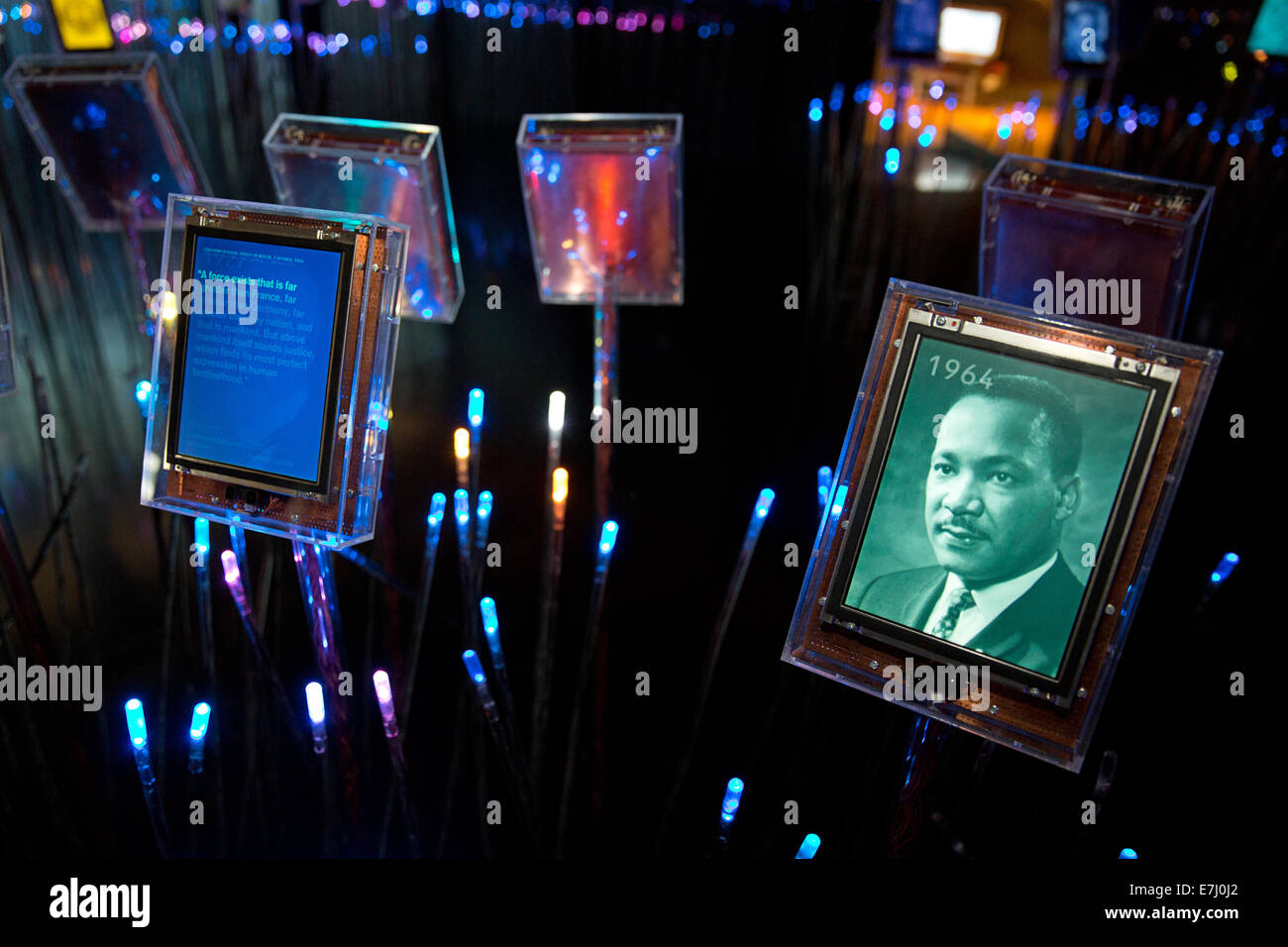 The Nobel Peace centre in Oslo. An Image of Martin Luther King Jr. who ...